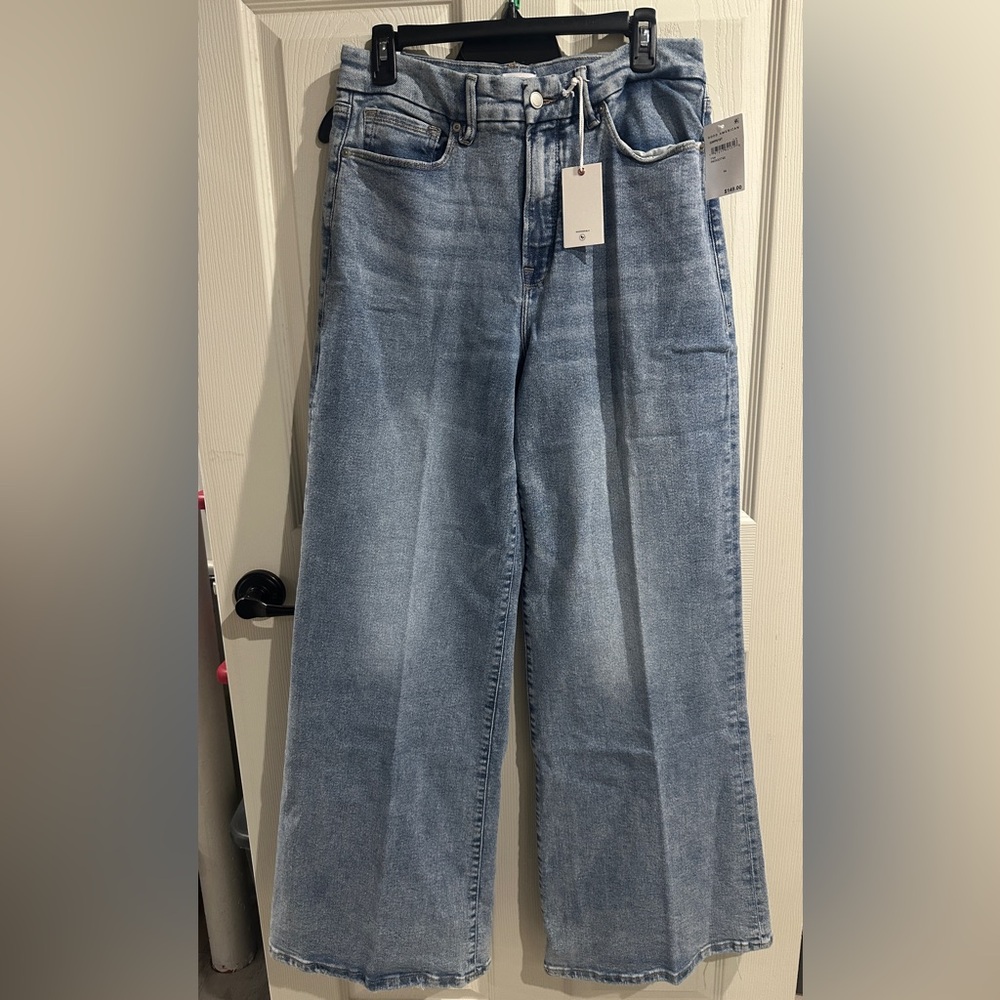 good american palazzo   jean size 14